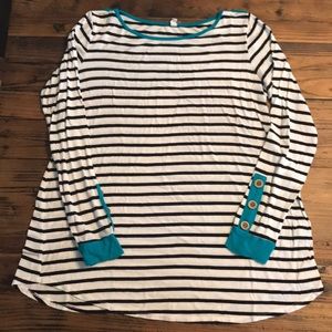 Pink blush maternity top